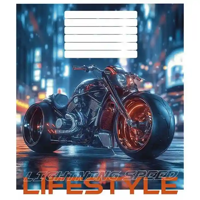 Caiet 18 foi pătrățele Shkolyarik 3521 Lightning speed lifestyle