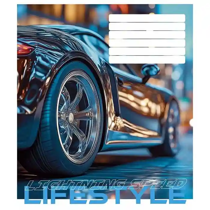 Caiet 18 foi pătrățele Shkolyarik 3521 Lightning speed lifestyle