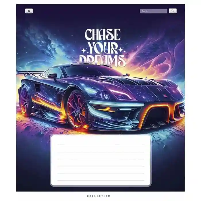 Тетрадь 24 листа клетка Школярик 3510 Chase your dreams