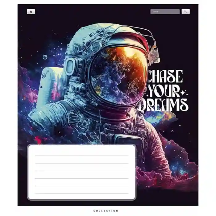 Тетрадь 24 листа клетка Школярик 3510 Chase your dreams