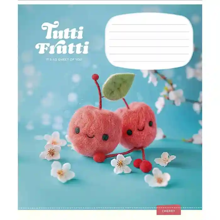 Тетрадь 12 листов клетка Школярик 3447 Tutti Frutti