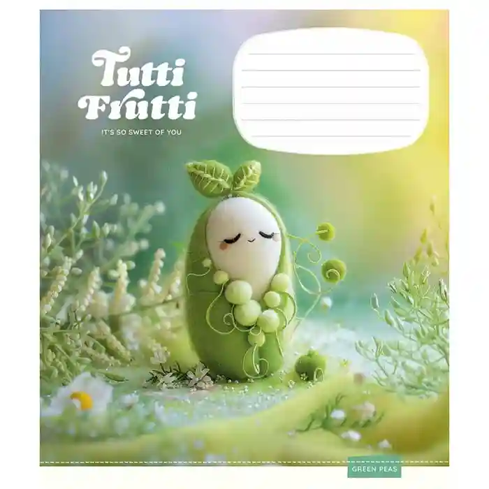 Тетрадь 12 листов клетка Школярик 3447 Tutti Frutti
