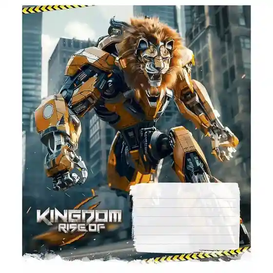 Caiet 12 foi pătrățele Shkolyarik 3467 Animals transformers