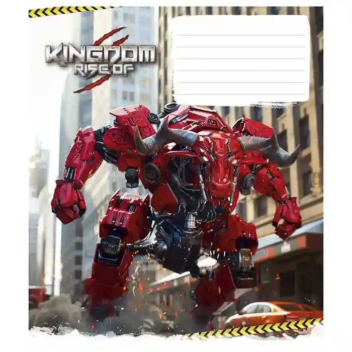 Caiet 12 foi pătrățele Shkolyarik 3467 Animals transformers