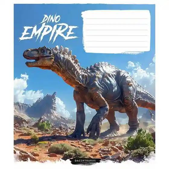 Тетрадь 12 листов клетка Школярик 3490 Dino empire