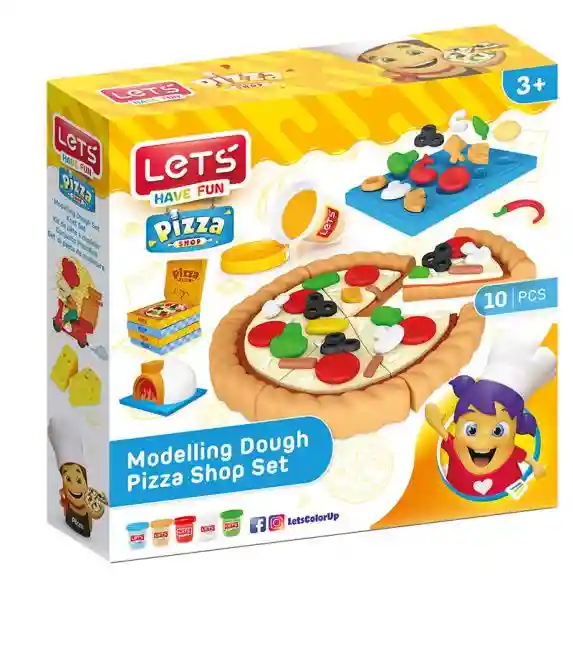 LT Set pentru modelare "Pizza", 5 forme, 5*75 gr., cod 40656