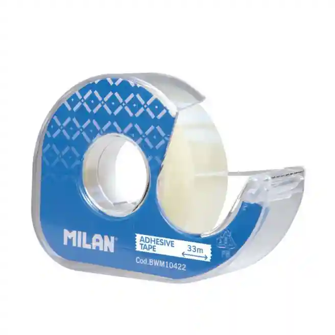 Bandă adeziva 19mm x 33m MILAN super transparent în dispenser