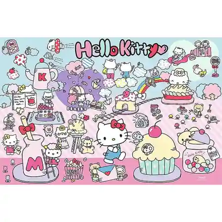 TF Puzzle "300" - Explore the world of Hello Kitty / Hello Kitty, cod 61823