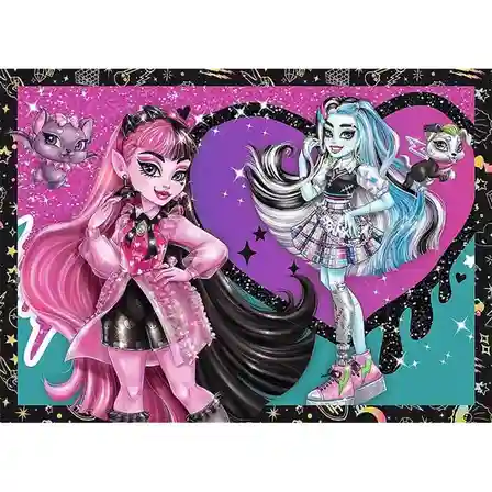 TF Puzzle "4in1" - An electrifying day at Monster High / Mattel, Monster High, cod 61828