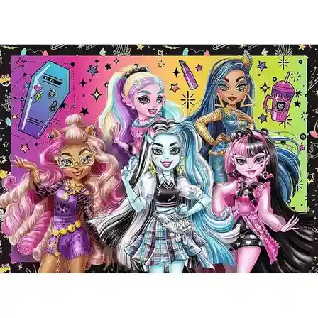 TF Puzzle "4in1" - An electrifying day at Monster High / Mattel, Monster High, cod 61828
