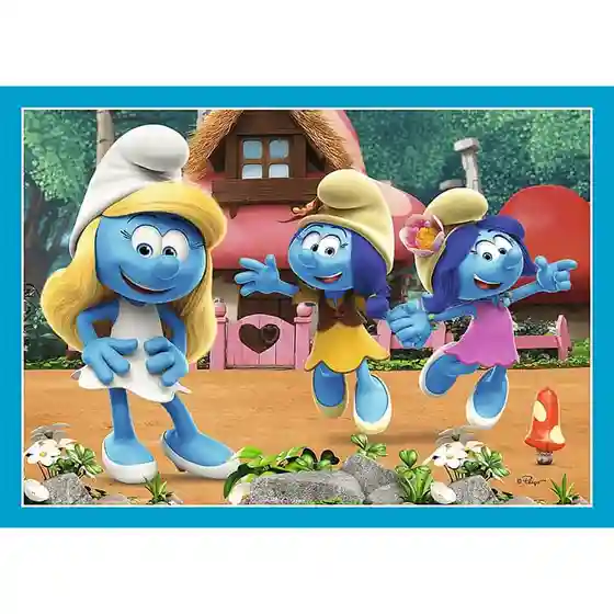 TF Puzzle "4in1" - Smurf Village / The Smurfs, cod 61829