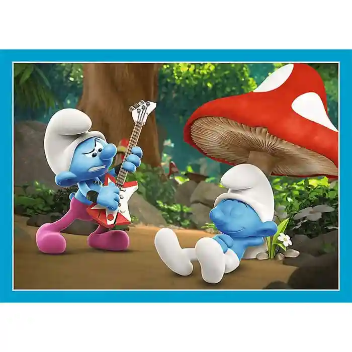 TF Puzzle "4in1" - Smurf Village / The Smurfs, cod 61829
