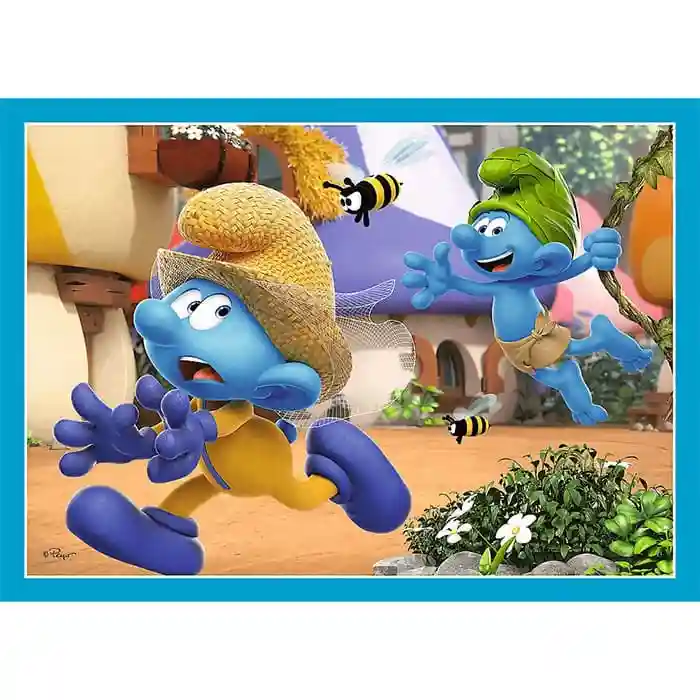 TF Puzzle "4in1" - Smurf Village / The Smurfs, cod 61829