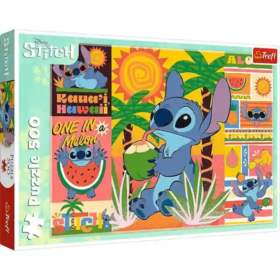 TF Пазлы "500" - Holidays with Stitch / Disney Lilo&Stitch, код 61834