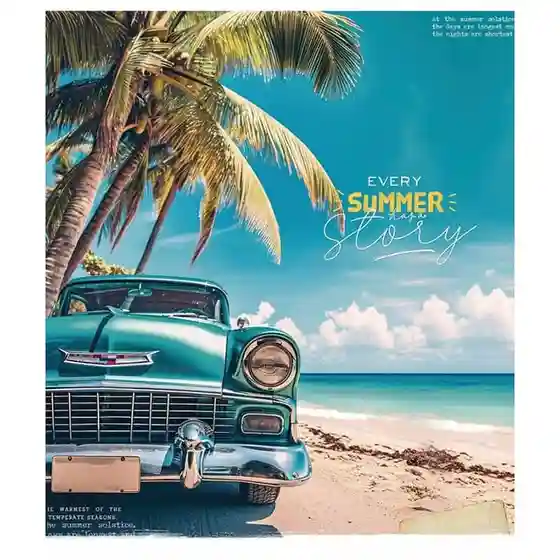 Caiet 96 foi pătrățele Shkolyarik 3401 Summer stories