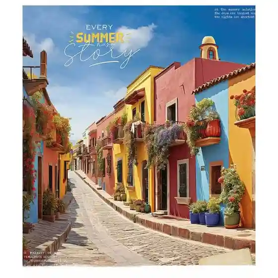 Caiet 96 foi pătrățele Shkolyarik 3401 Summer stories