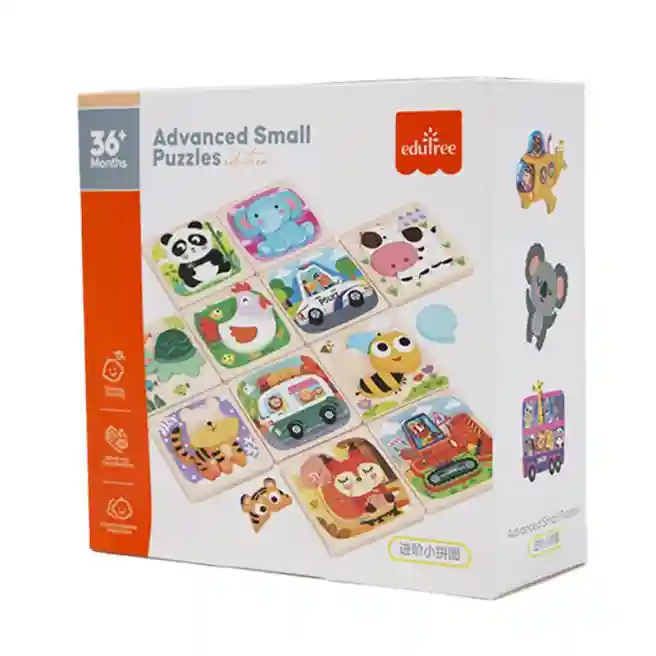 Mini set Puzzle în ramă Animale, cod 188104