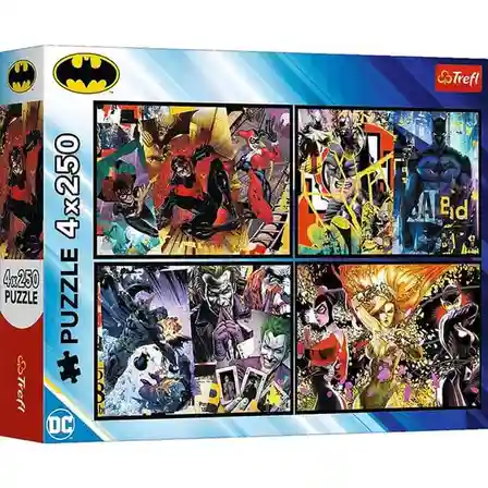 TF Puzzle "4x250" Batman în acțiune, cod 61792