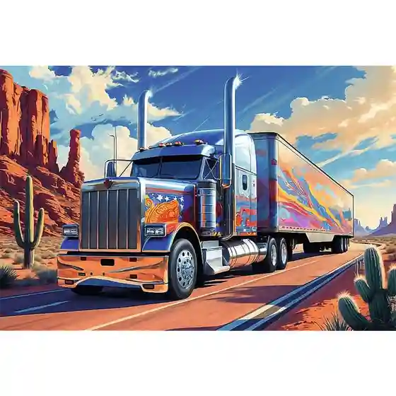 TF Puzzle "160” Camion pe șosea, cod 61803