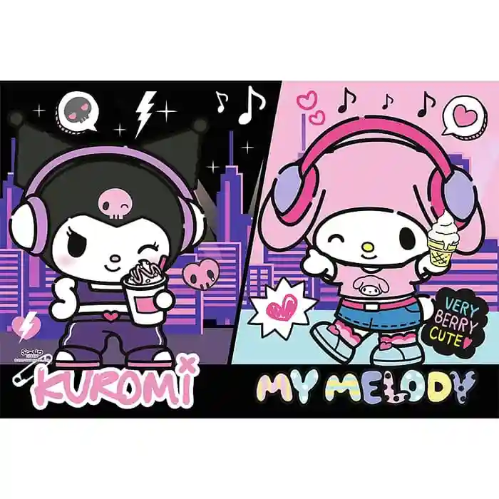 TF Puzzle "160” Kuromi rules / Hello Kitty, cod 61804