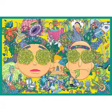 TF Puzzle "4x250” Lumea nebună a lui Rick și Morty, cod 61800