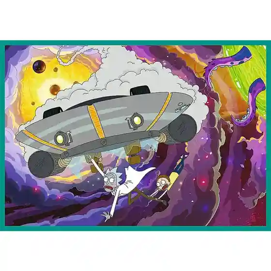 TF Puzzle "4x250” Lumea nebună a lui Rick și Morty, cod 61800