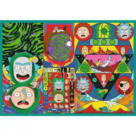 TF Puzzle "4x250” Lumea nebună a lui Rick și Morty, cod 61800