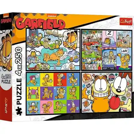 TF Puzzle "4x250” Lui Garfield nu-i plac zilele de luni, cod 61802