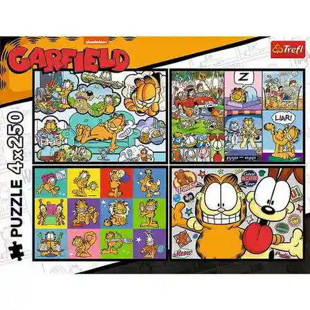 TF Puzzle "4x250” Lui Garfield nu-i plac zilele de luni, cod 61802