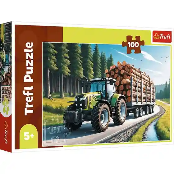 TF Puzzle "100” Tractor forestier, cod 61810