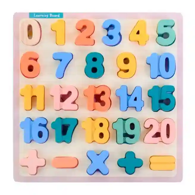 Puzzle de lemn "Cifre", cod 178656