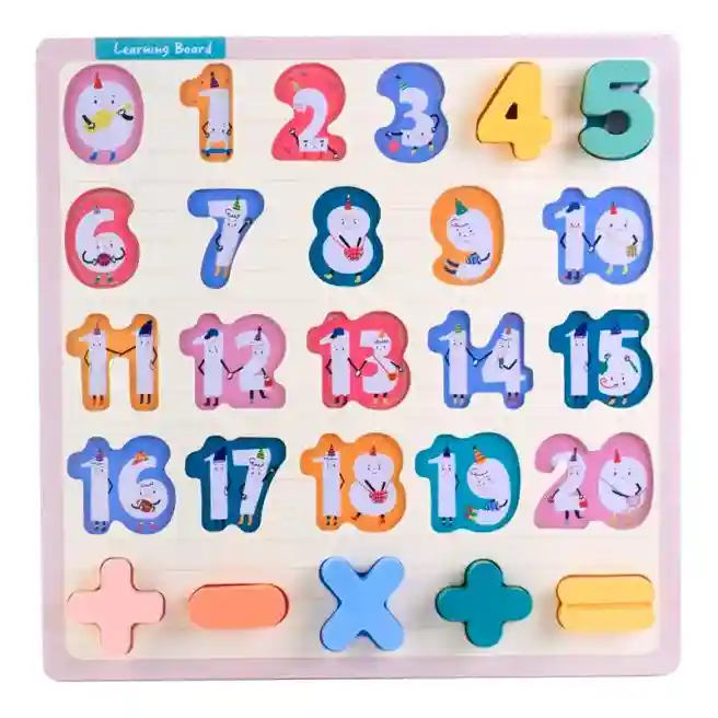 Puzzle de lemn "Cifre", cod 178656