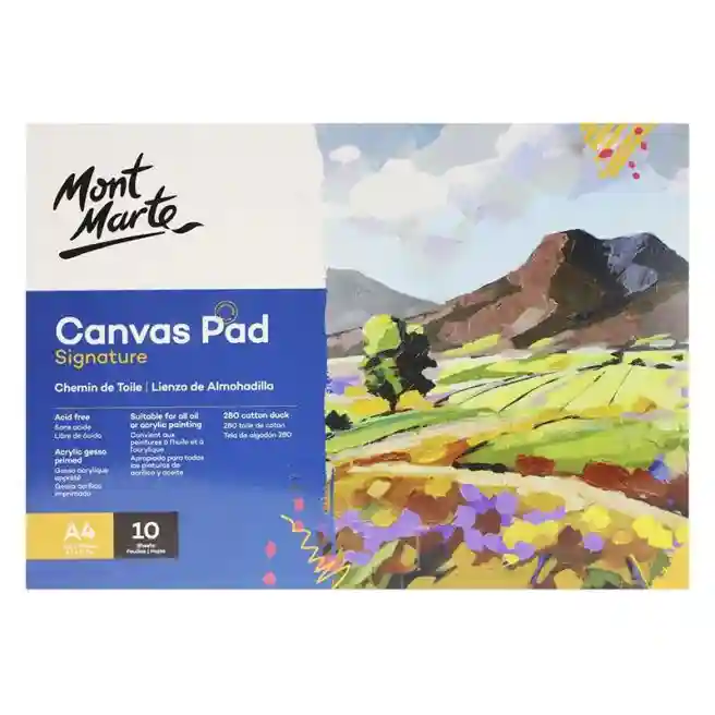 Bloc lipit A4, 280 gsm, 10 foi, ulei și acril