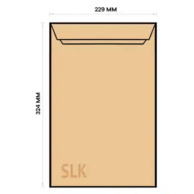 Конверт C4 SLK крафт (229*324)