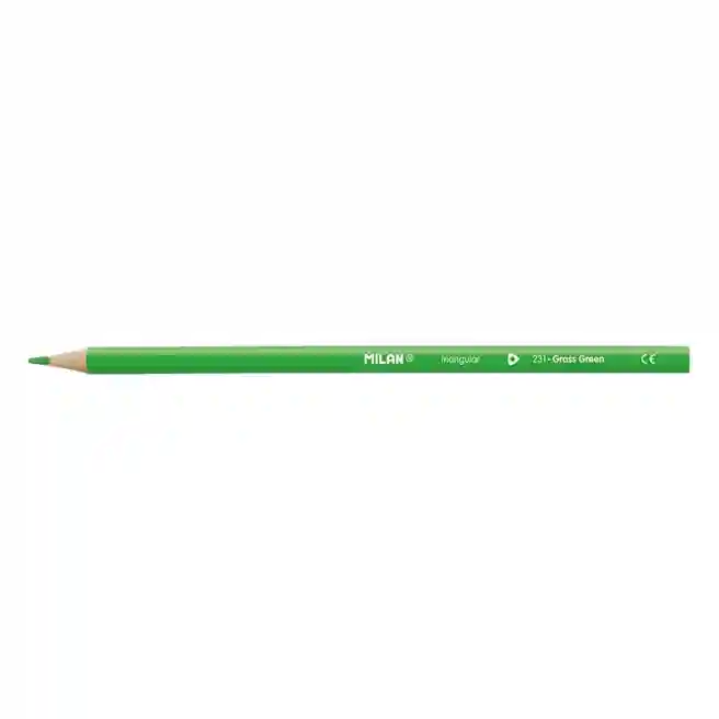 Creion colorat MILAN, triunghiular, verde, (per unitate) , 0722316012