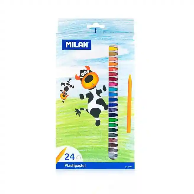 Creioane pastel MILAN, 24 culori, art.022T24