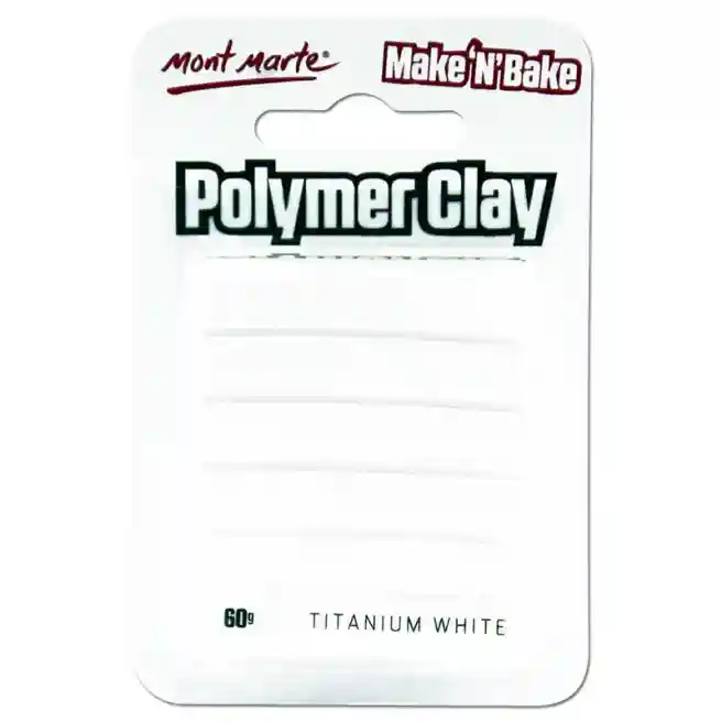 Argilă polimerică pentru copt 60 gr Titanium White