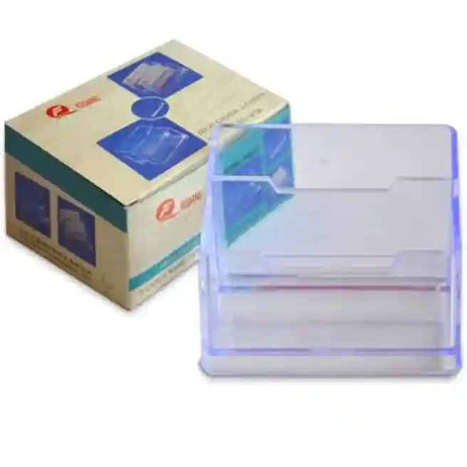 Suport pentru carti de vizita, din plastic, dubla