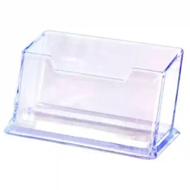 Suport pentru carti de vizita, din plastic, transparent, FQ020