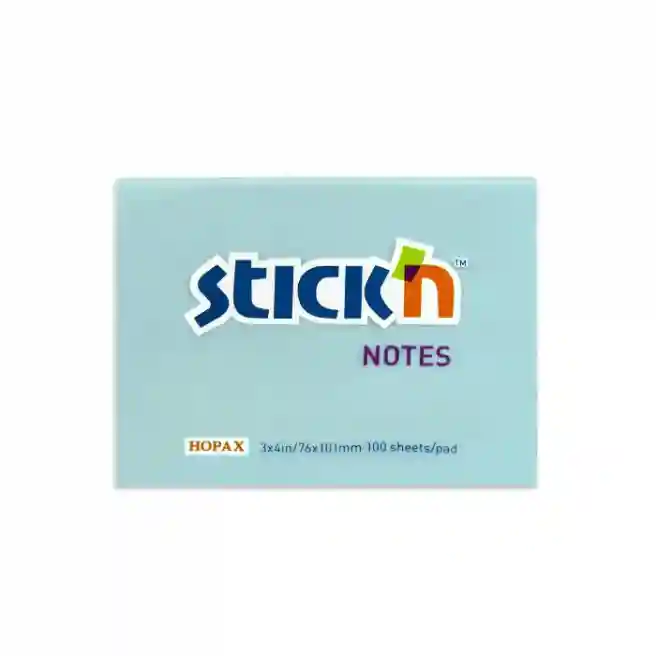 Bloc de hârtie pentru notițe STICKn, 76x101, assorti, 100 file, 12 buc.