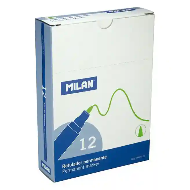 Marker permanent MILAN, verde, (per bucată)