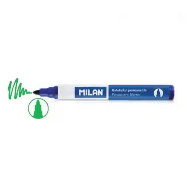 Marker permanent MILAN, verde, (per bucată)