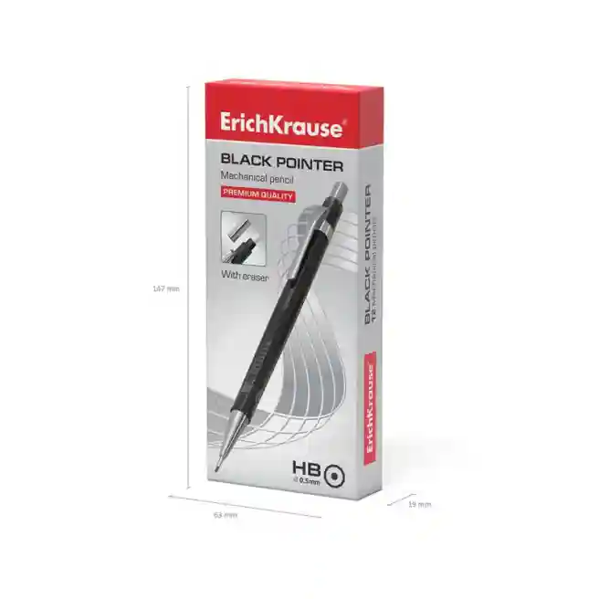 Механический карандаш ErichKrause BLACK POINTER 0,5 мм 22005