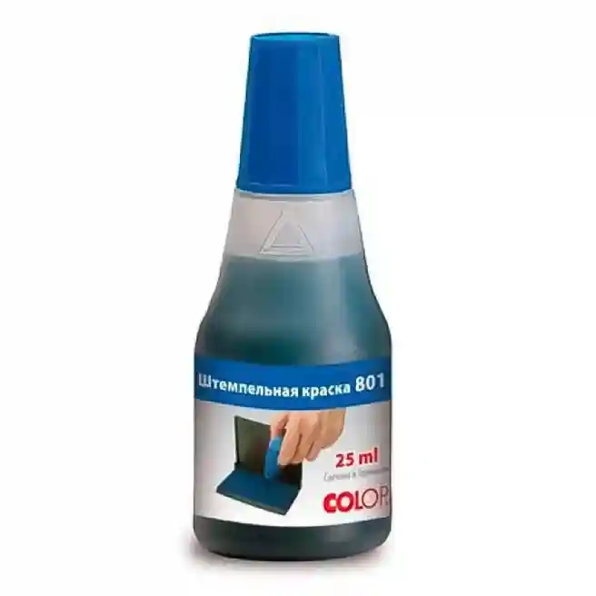 Cerneala p/u stampile Colop 25 ml., ALBASTRA