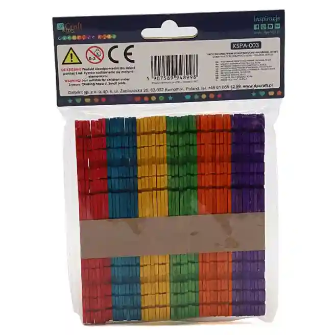 Betisoare de lemn-colorate cu valuri pe margini art.KSPA-003