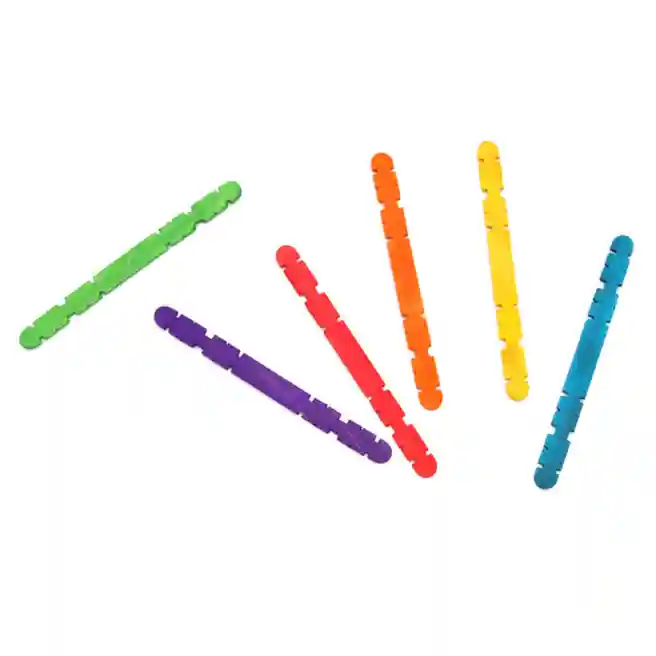 Betisoare de lemn-colorate cu valuri pe margini art.KSPA-003