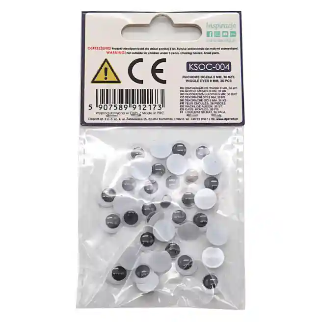 Ochișori cu efect de mișcare 8 mm. 36 buc.