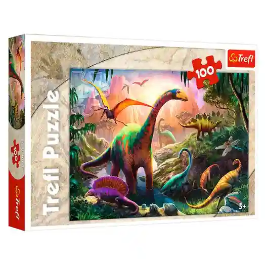TF Puzzle "100" - "Dinosaurs land",  cod 40204
