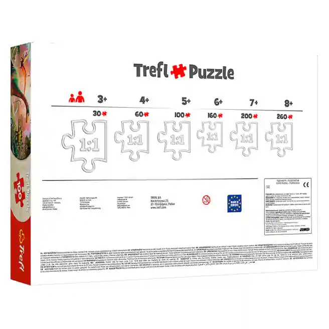 TF Puzzle "100" - "Dinosaurs land",  cod 40204