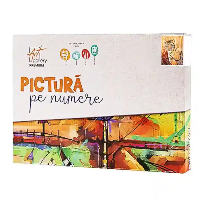 Тигренок в саванне 20x30 см, картина по номерам